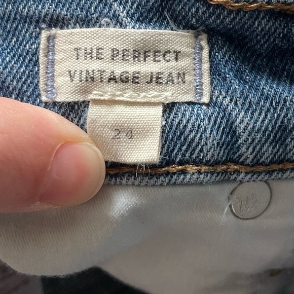 Madewell The Perfect Vintage Jean in Belbury Wash TENCEL™ Denim Edition Size 24 - Picture 4 of 15